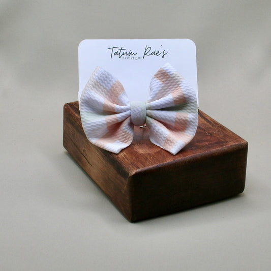 Pretty In Plaid Clip Bow