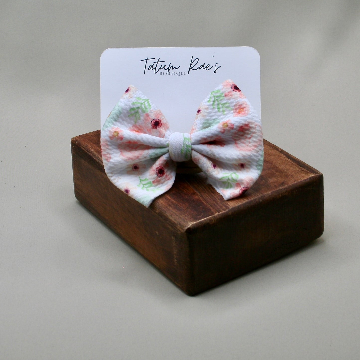 Pastel Petals Clip Bow