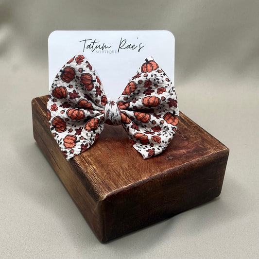 Perfectly Pumpkin Clip Bow