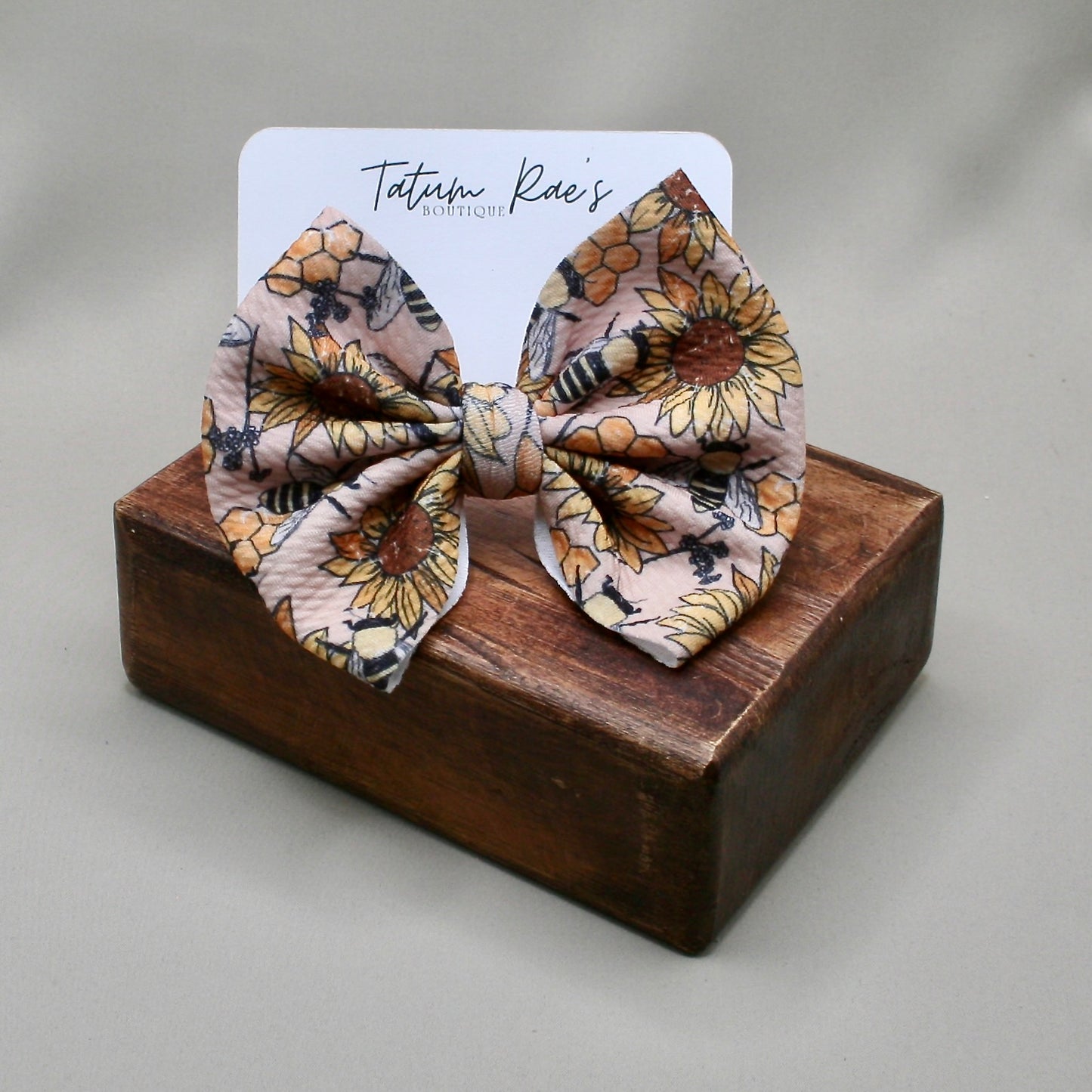 Sweet As Honey Clip Bow