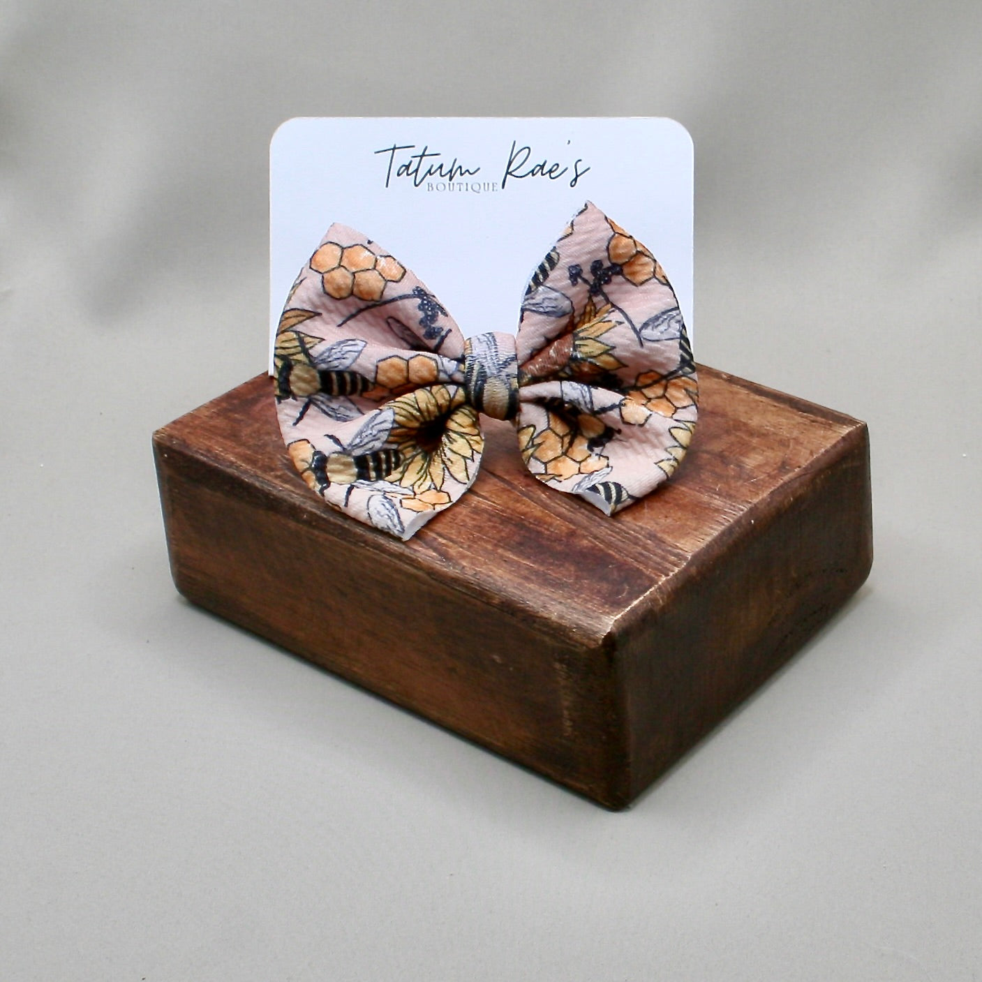 Sweet As Honey Clip Bow