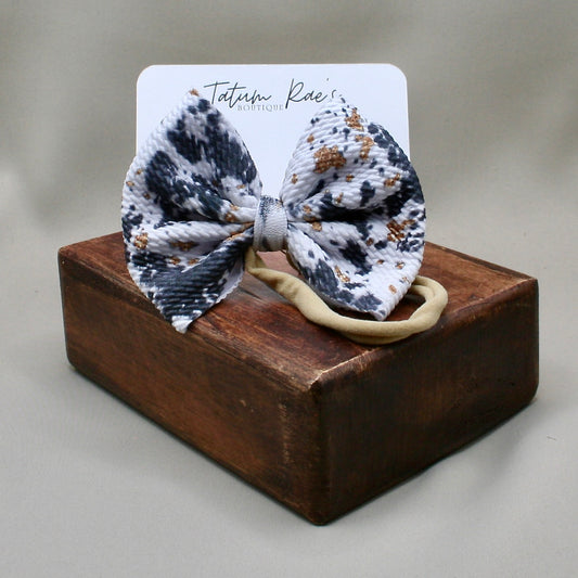 Cowhide Cutie Bow