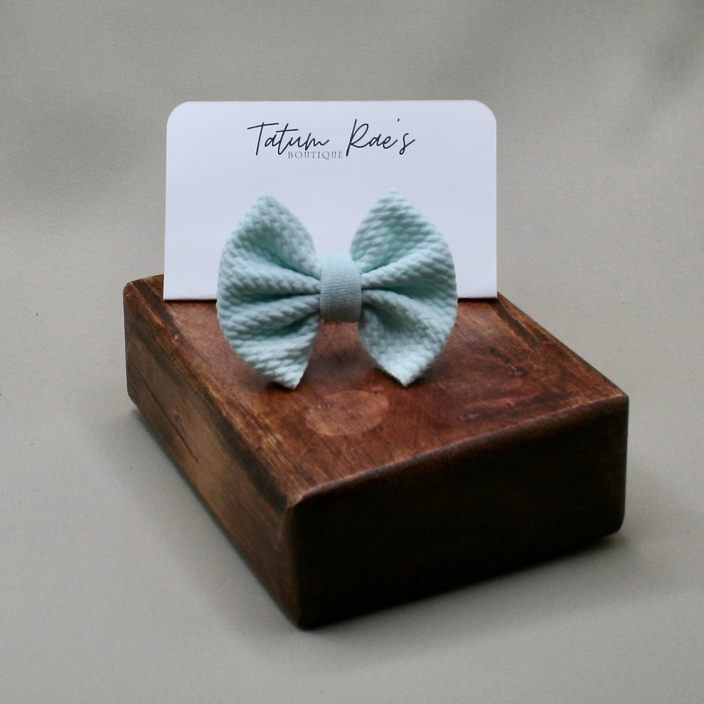 Light Blue Clip Bow