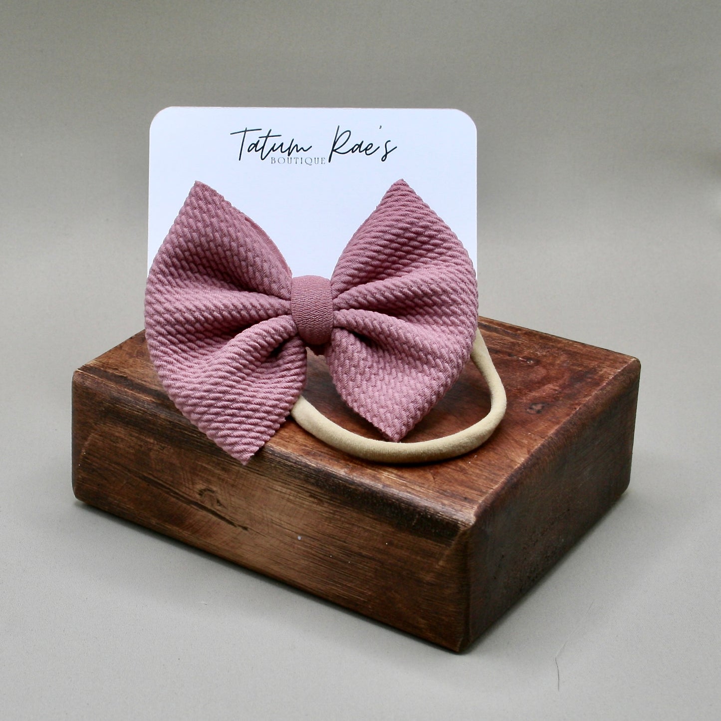 Mauve Bow