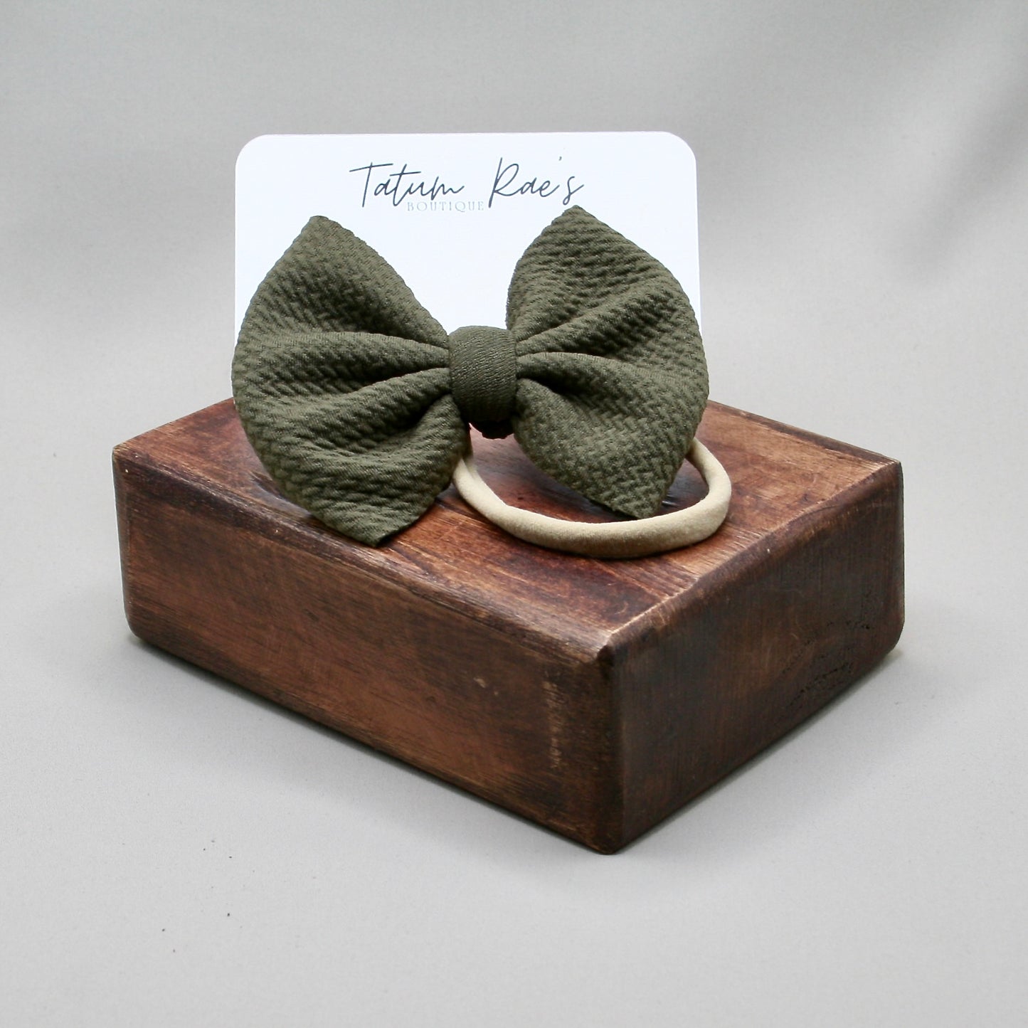 Military Green Bow