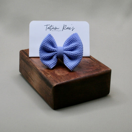 Periwinkle Clip Bow