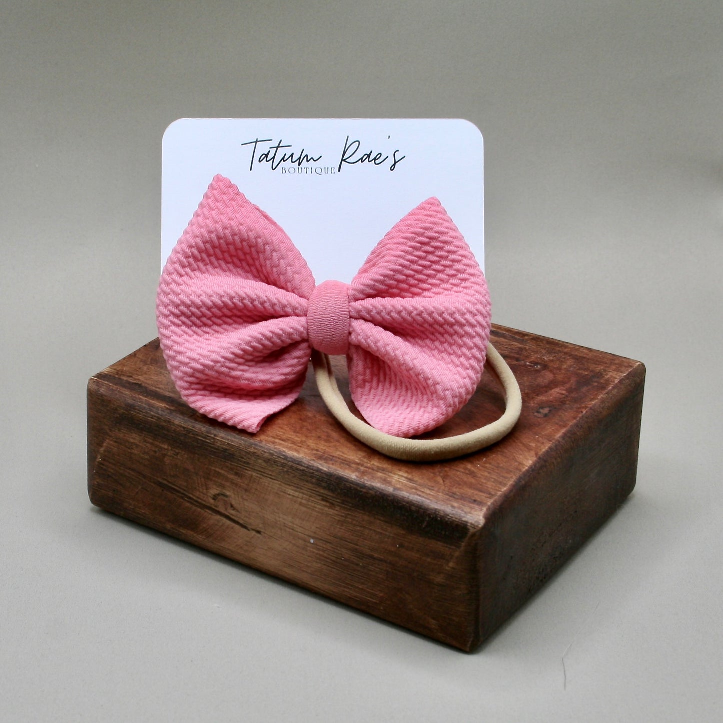 Rose Pink Bow