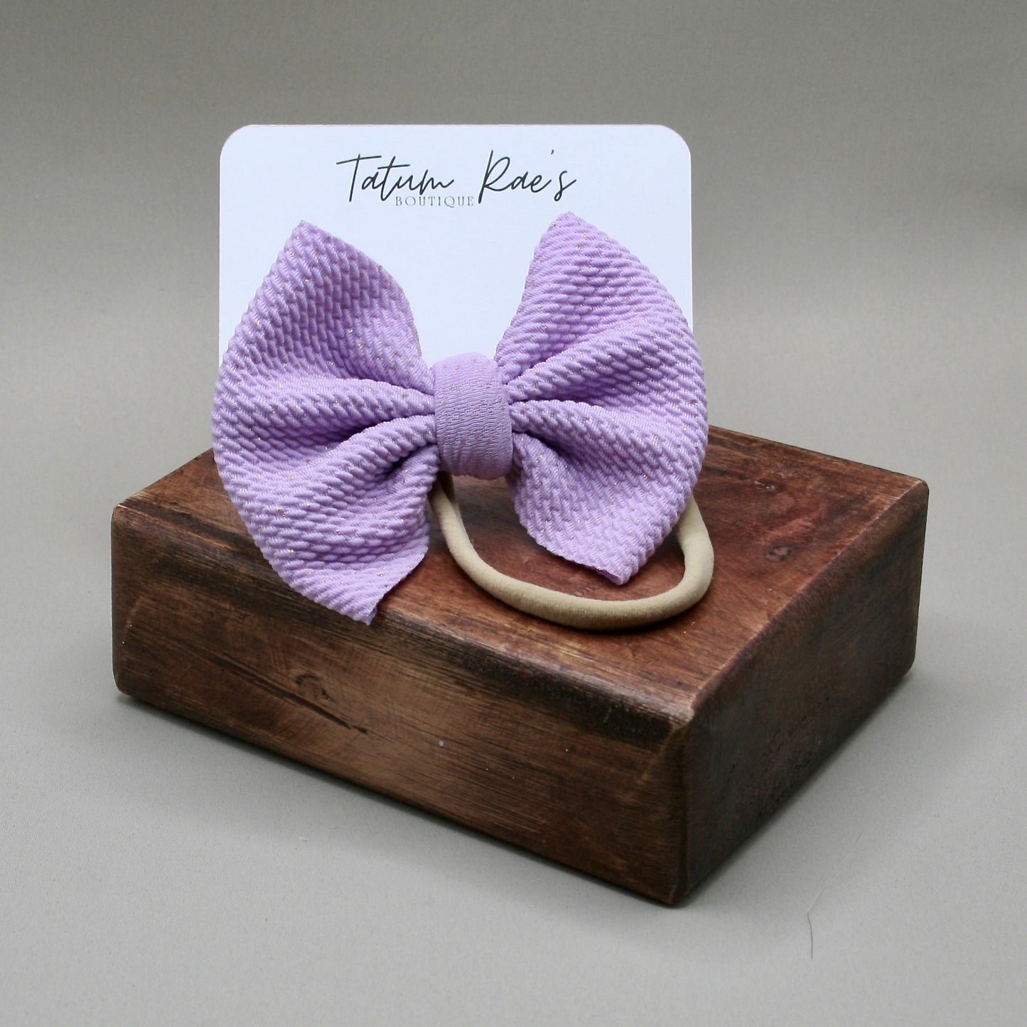 Sparkle Lavender Bow