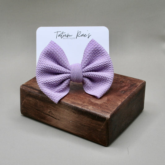 Sparkle Lavender Clip Bow