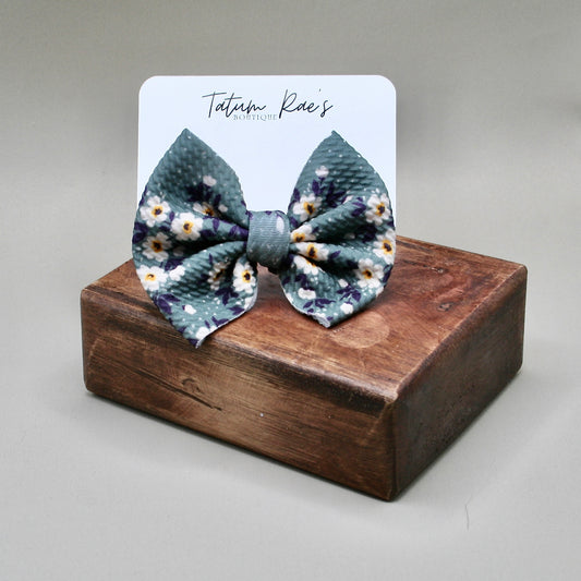 Precious Posies Clip Bow